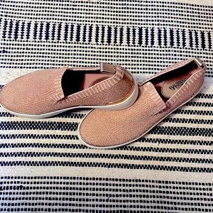 Micheal kors ladies slide on shoes glitter pink size 7.5